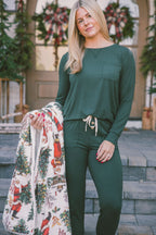 Classic Jogger Pajama Set Long Sleeve | Mountain View Green
