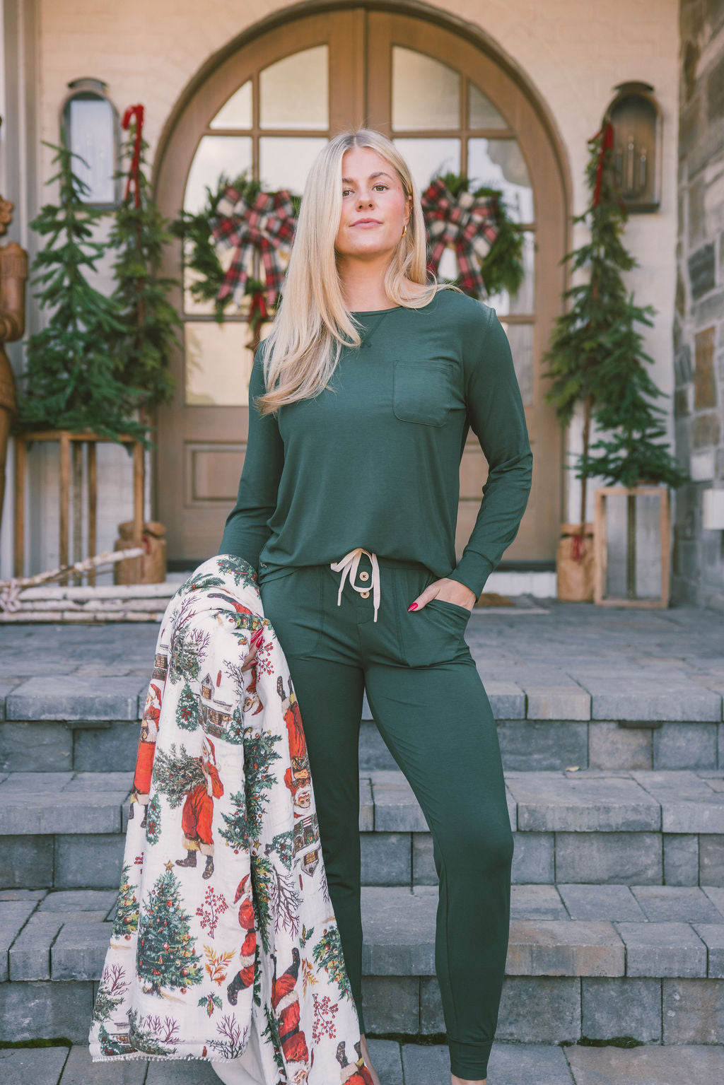 Jam PANTS SET LONG SLEEVE - Mountain View Green