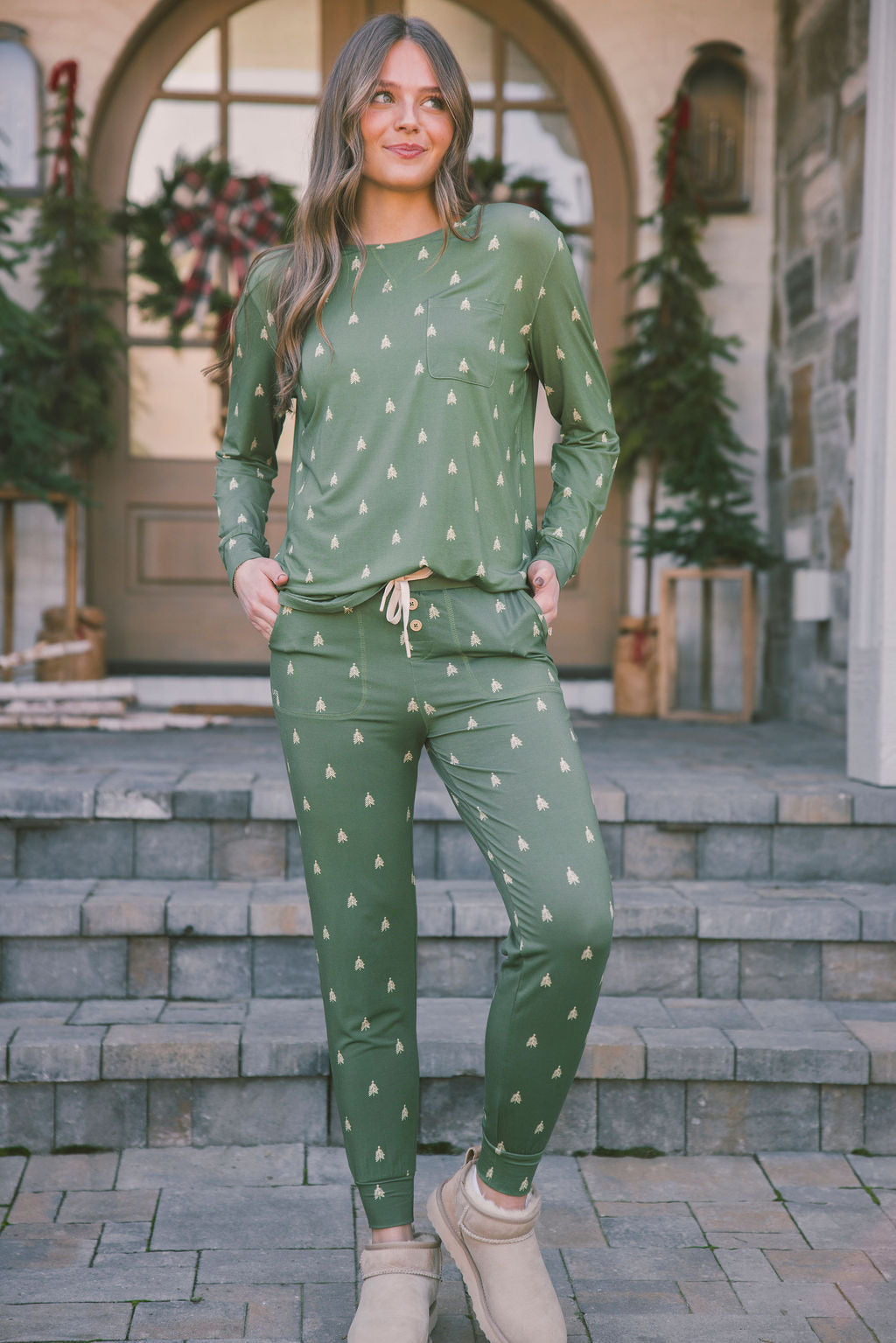 Jam PANTS SET LONG SLEEVE - Winter Pines