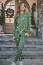 Classic Jogger Pajama Set Long Sleeve | Winter Pines