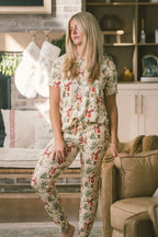 Classic Jogger Pajama Set | Vintage Santa
