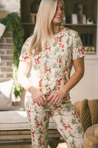 Classic Jogger Pajama Set | Vintage Santa