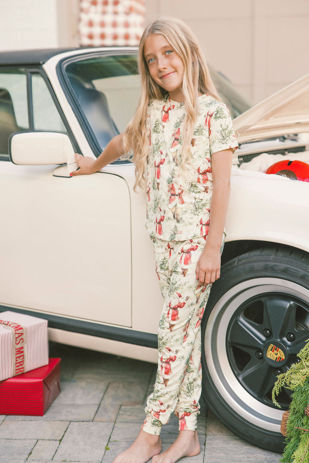 LITTLE LATES MODAL LOUNGE SET- Vintage Santa