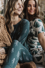 JAM PANTS SET | Darkest Spruce Dotted Trees Long Sleeve