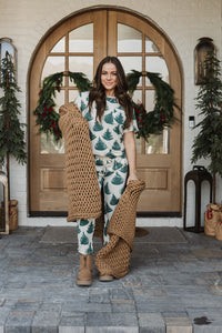 JAM PANTS SET | Evergreen Trees Short Sleeve