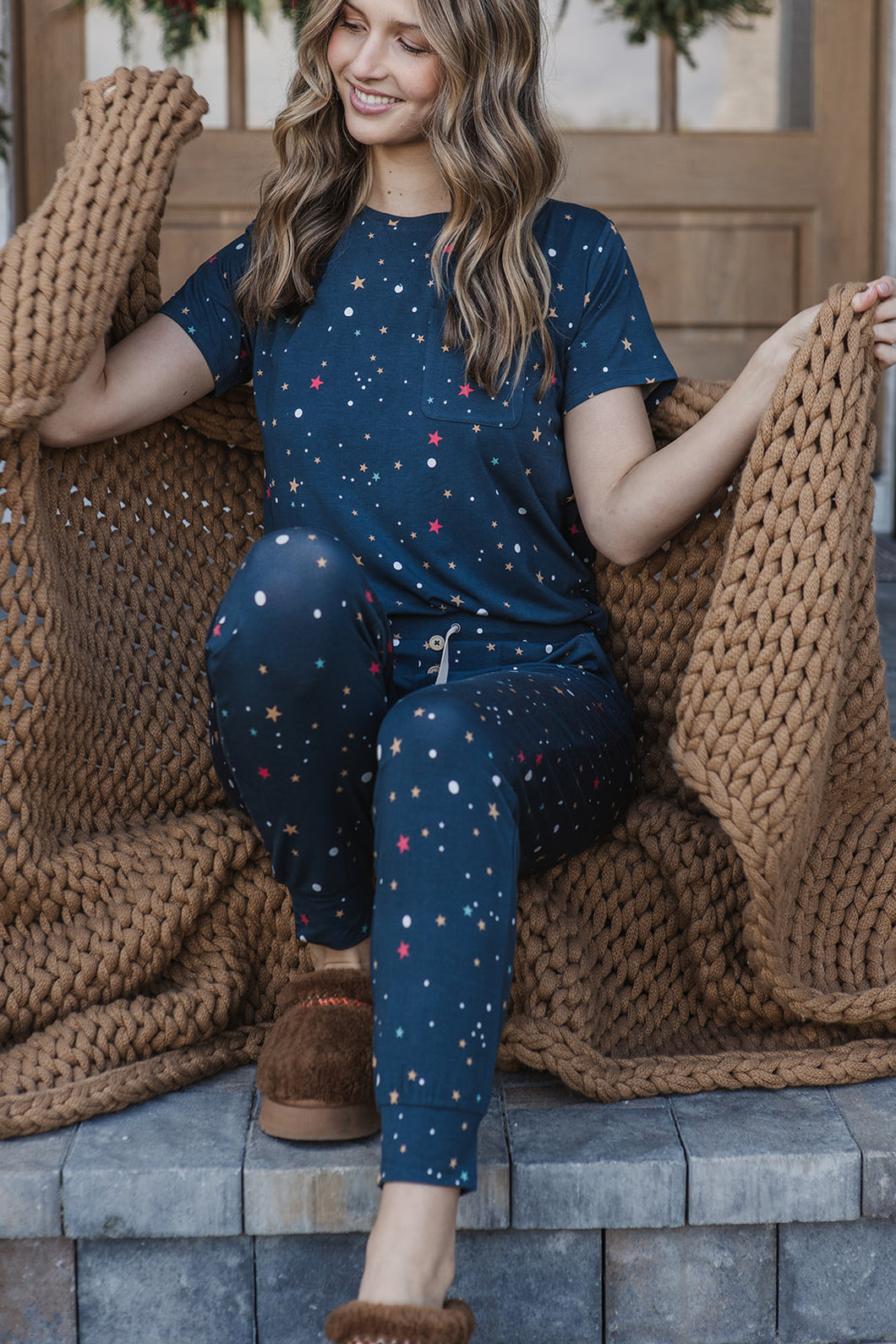 JAM PANTS SET | Starry Night Short Sleeve