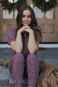 JAM PANTS SET | Port Royale Creamy Dot Short Sleeve