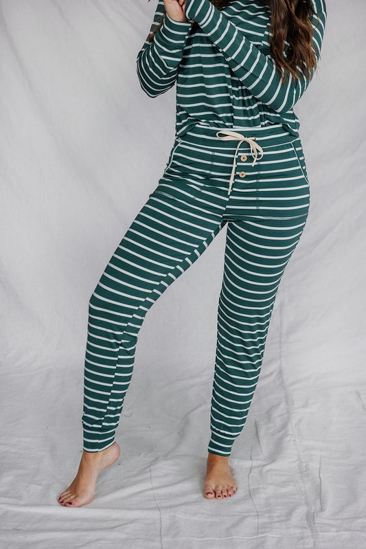 JAM PANTS SET  |Bistro&Oasis Pencil Stripe Long Sleeve