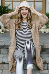 JAM PANTS SET | Black and Cream Stripe Short Sleeve FINAL SALE