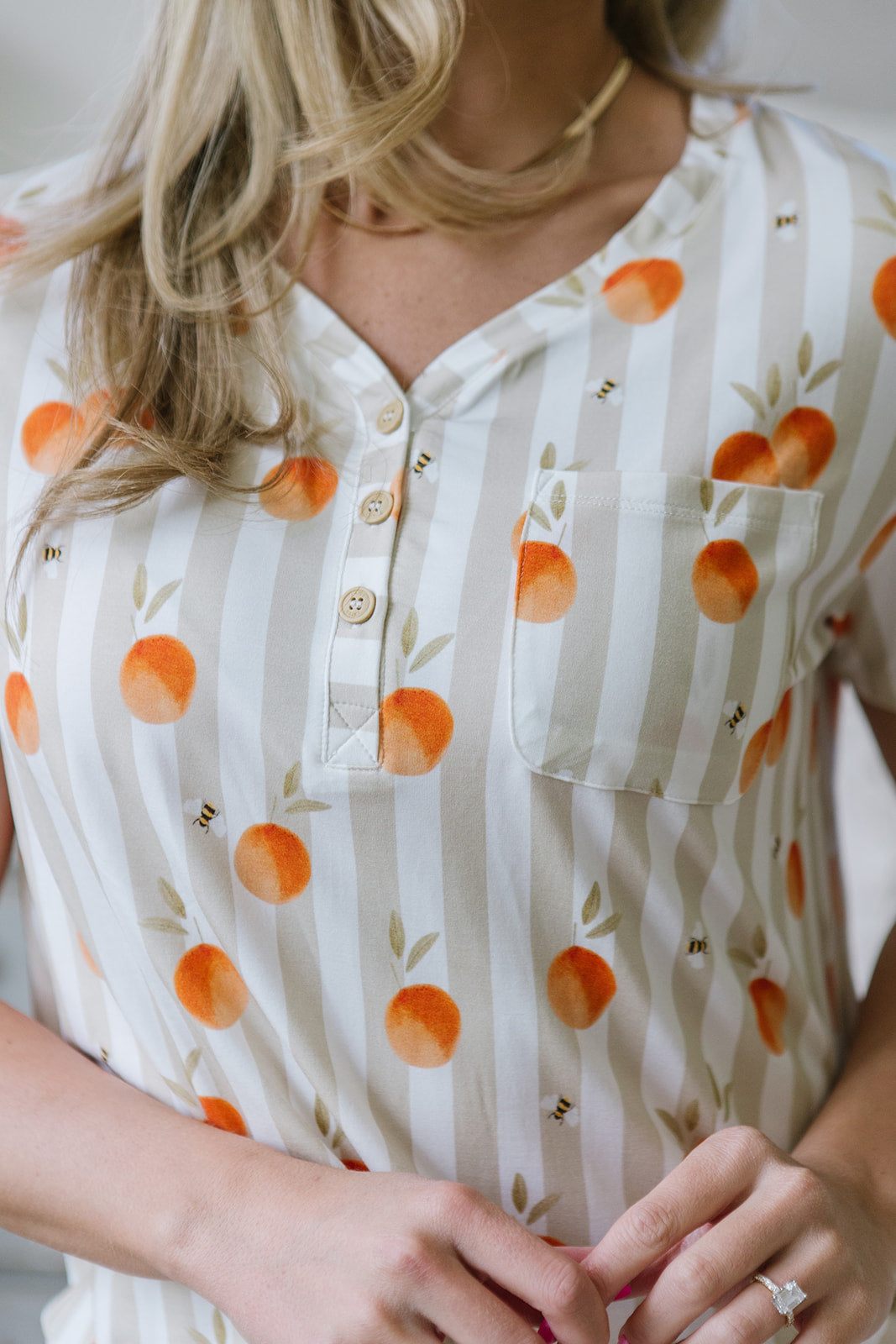 JAM SHORTS  HENLEY SET | Honey Grove Stripe