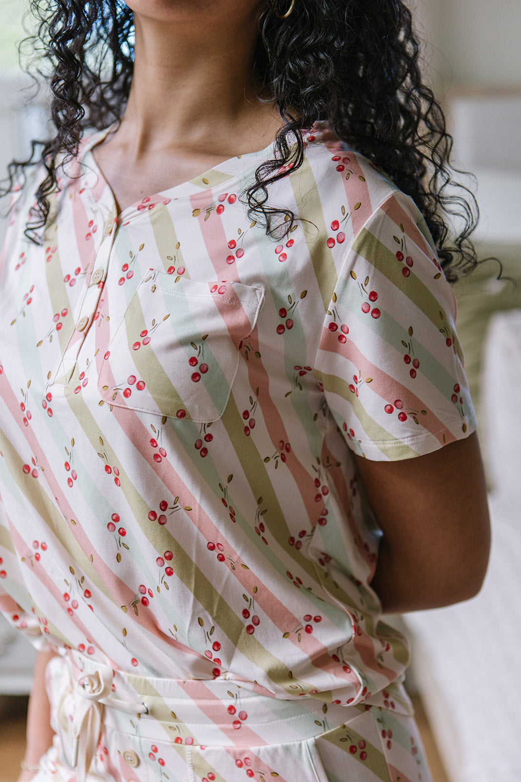 JAM SHORTS  HENLEY SET | Cherry Lane
