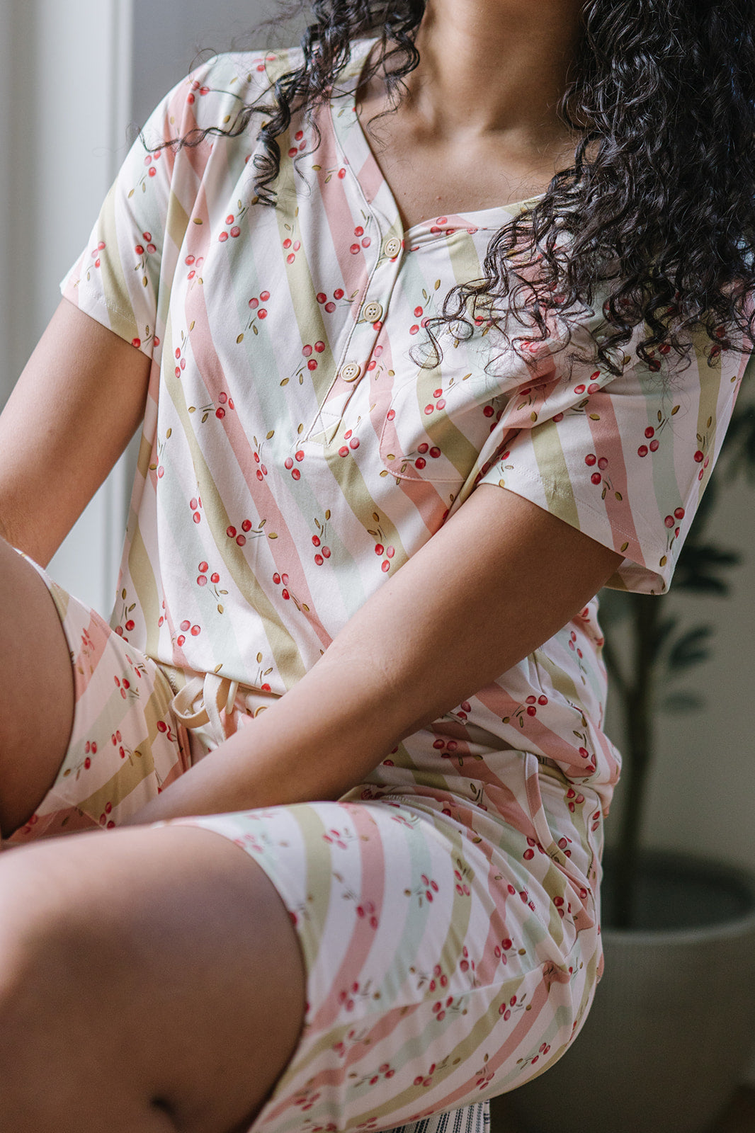 JAM SHORTS  HENLEY SET | Cherry Lane