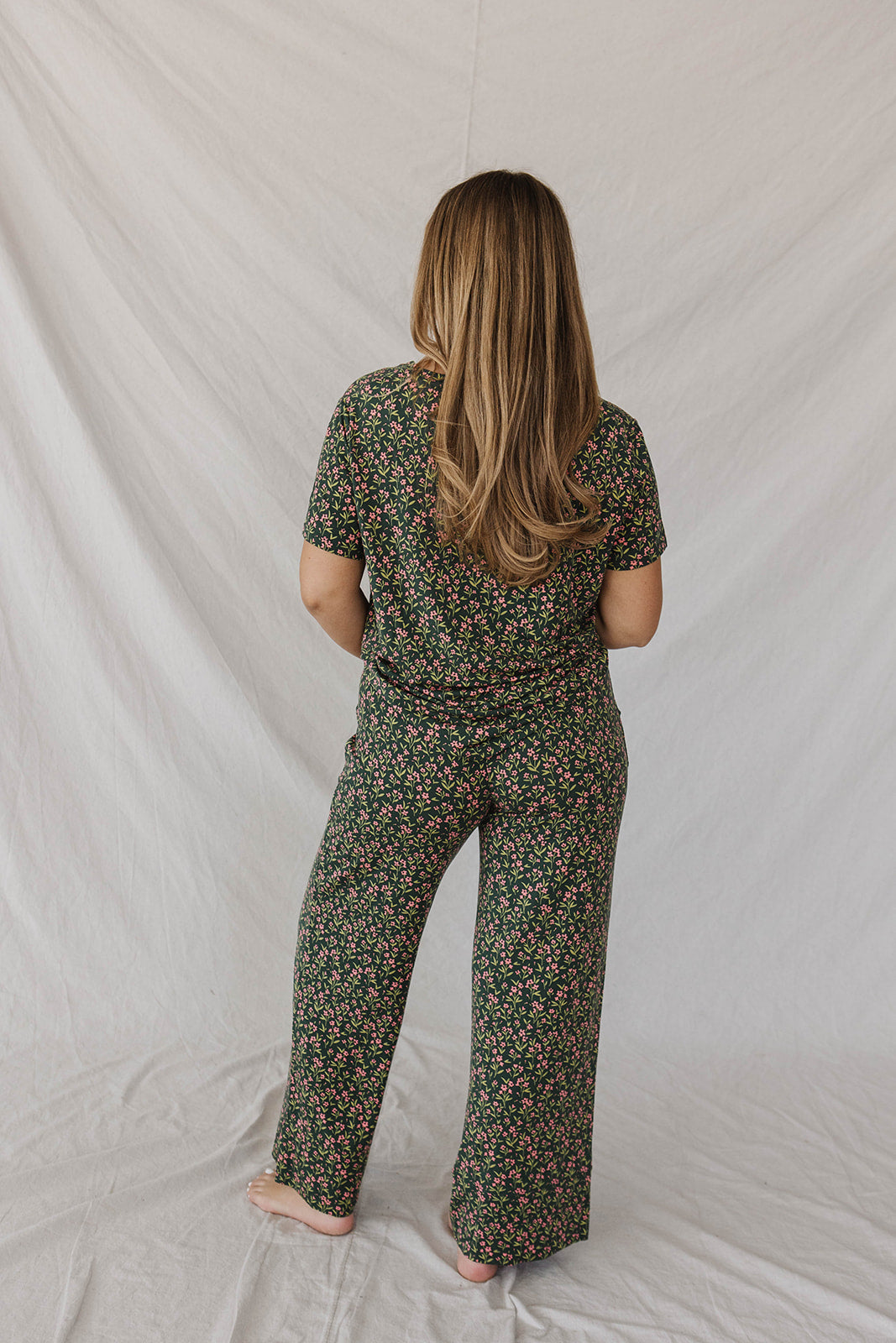 HENLEY STRAIGHT LEG PANTS SET MODAL -Hillary