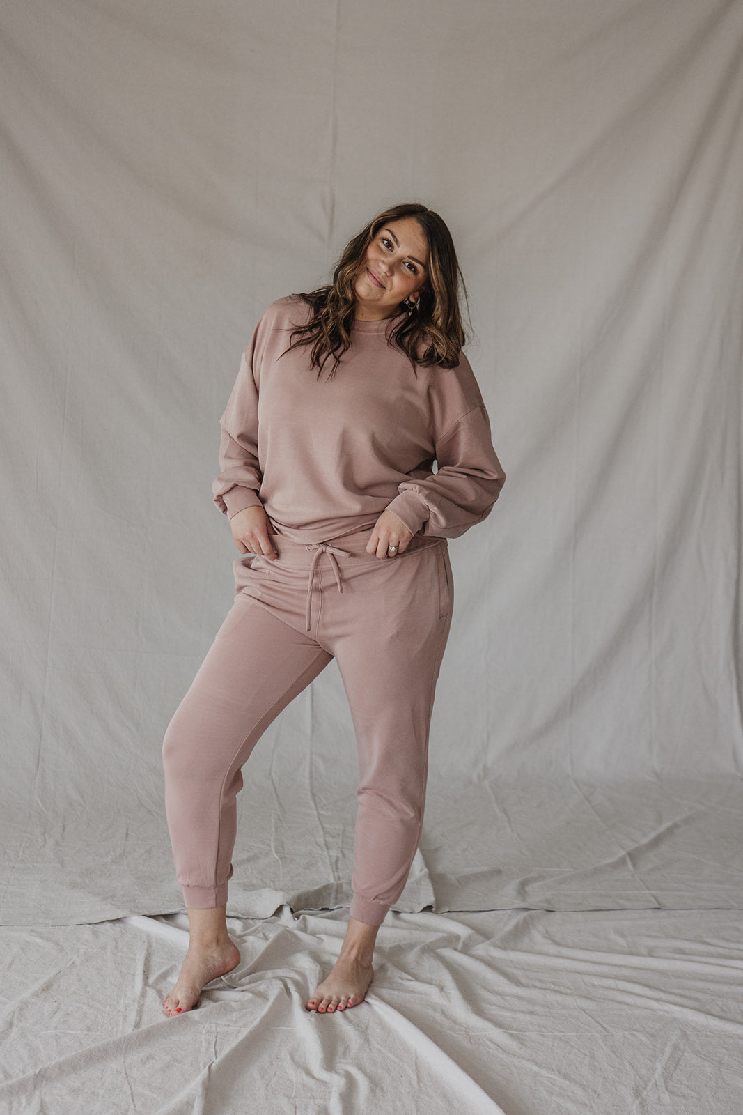 Jet-Setter Jogger Set Long Sleeve |Mauve