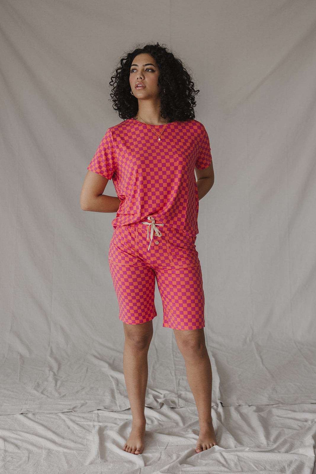 JAM SHORTS SET |Vibrant Checkered