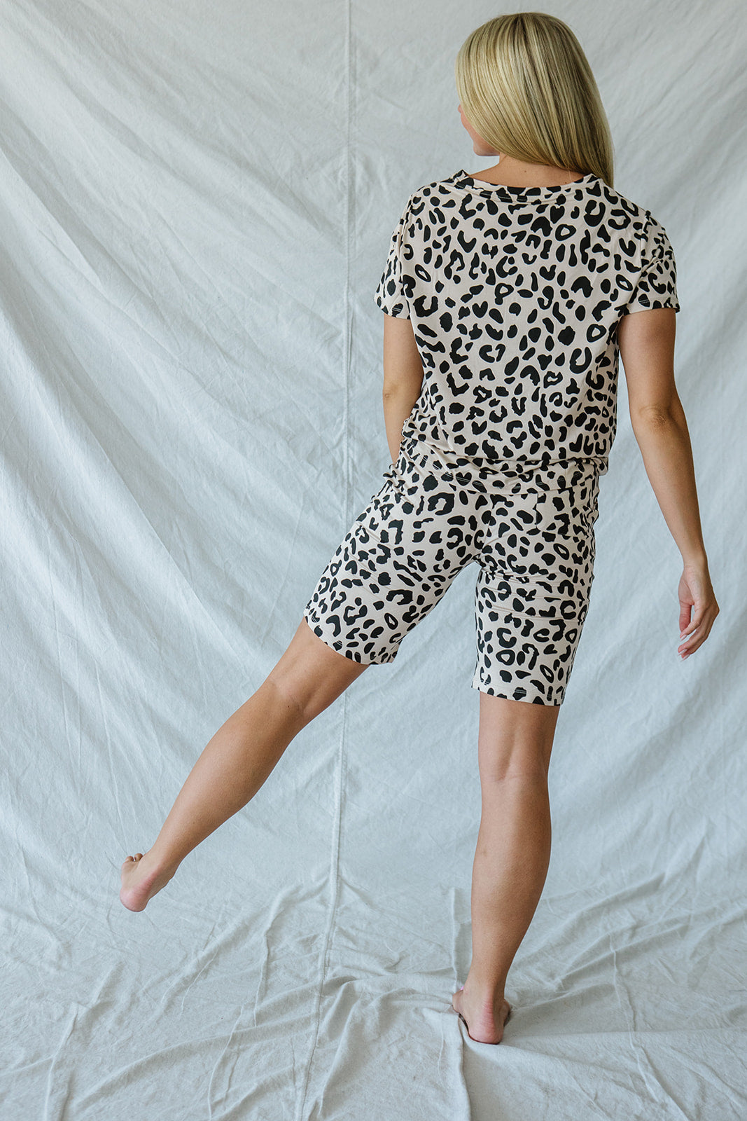 JAM SHORTS HENLEY SET |  Leopard Print