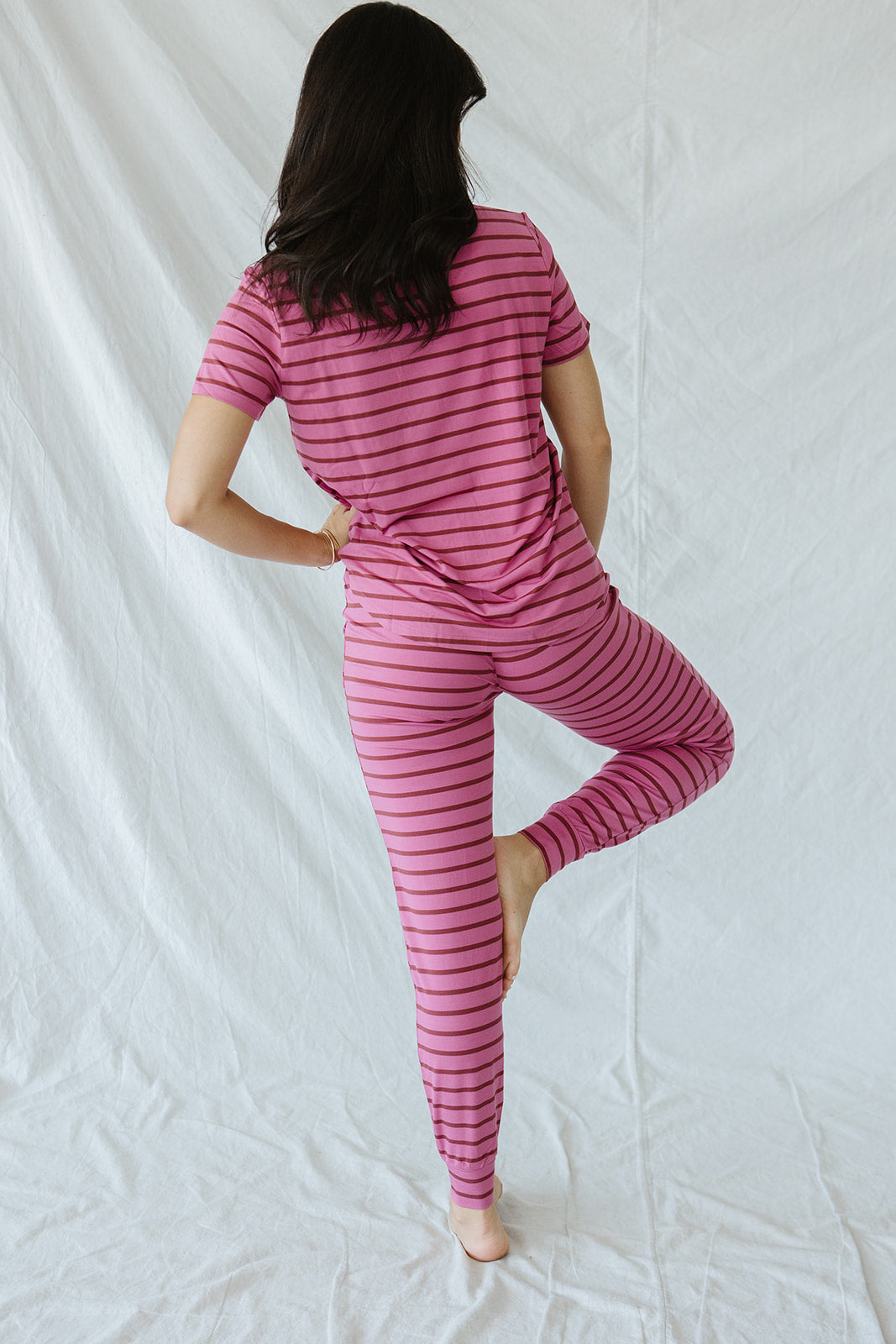 JAM PANTS SET  | Wild Orchid & Auburn Stripe