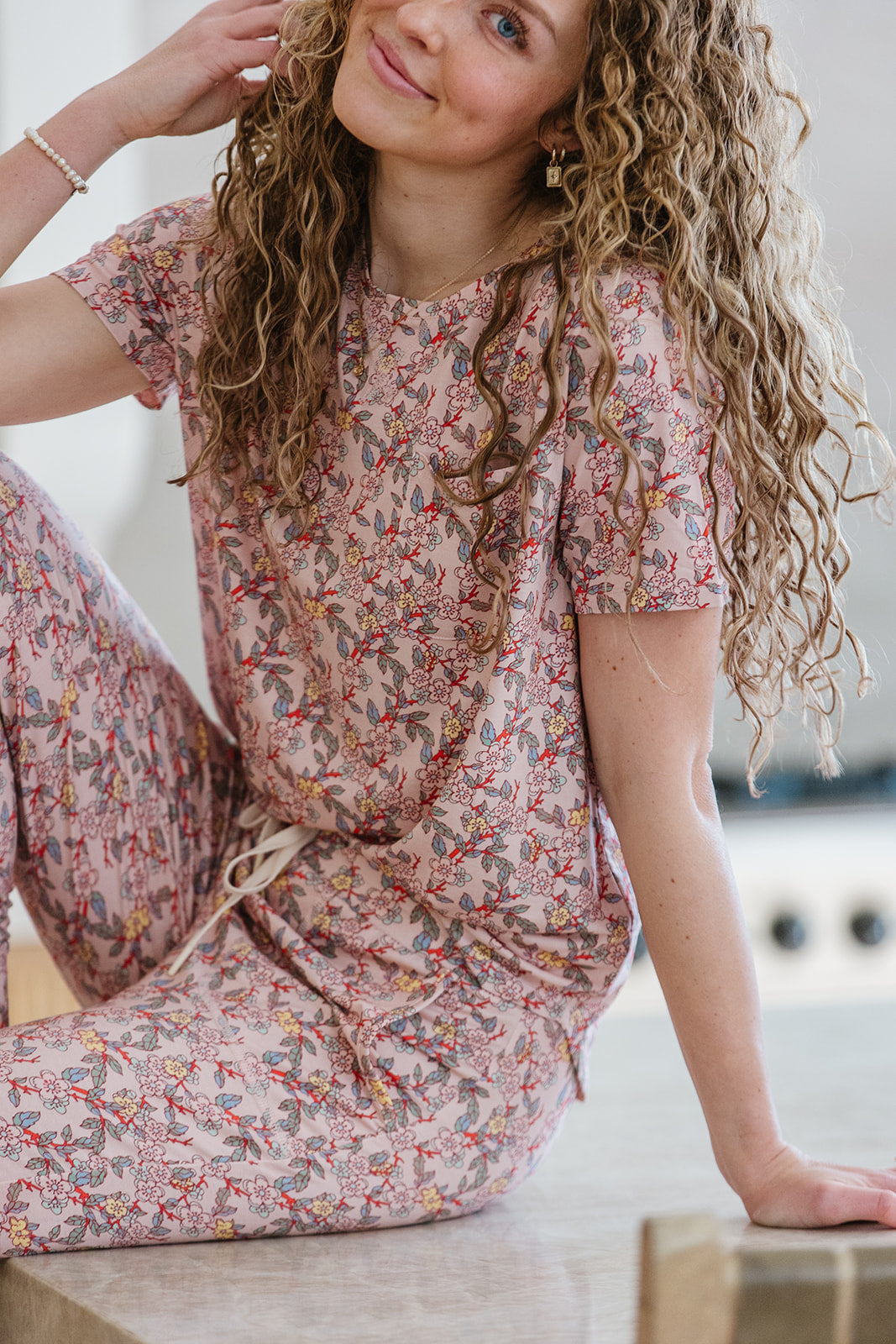 JAM PANTS SET  | Vintage Pink Floral