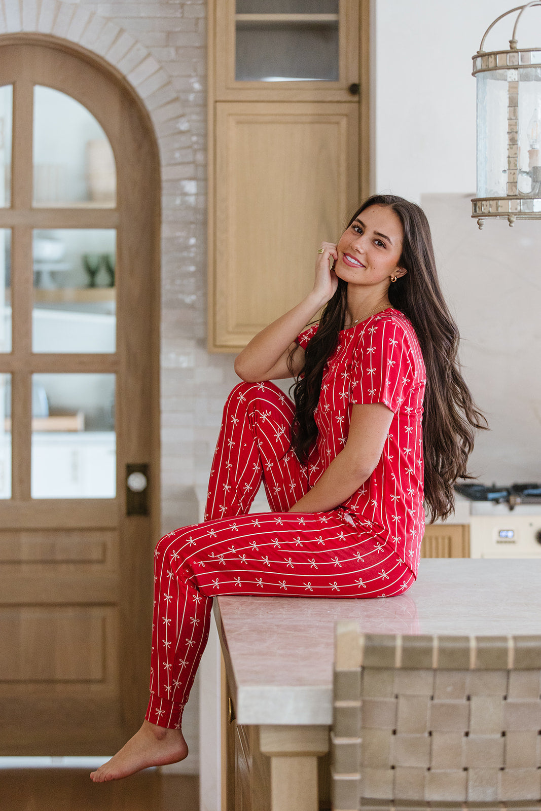 JAM PANTS SET  |True Red Ribbons and Bows