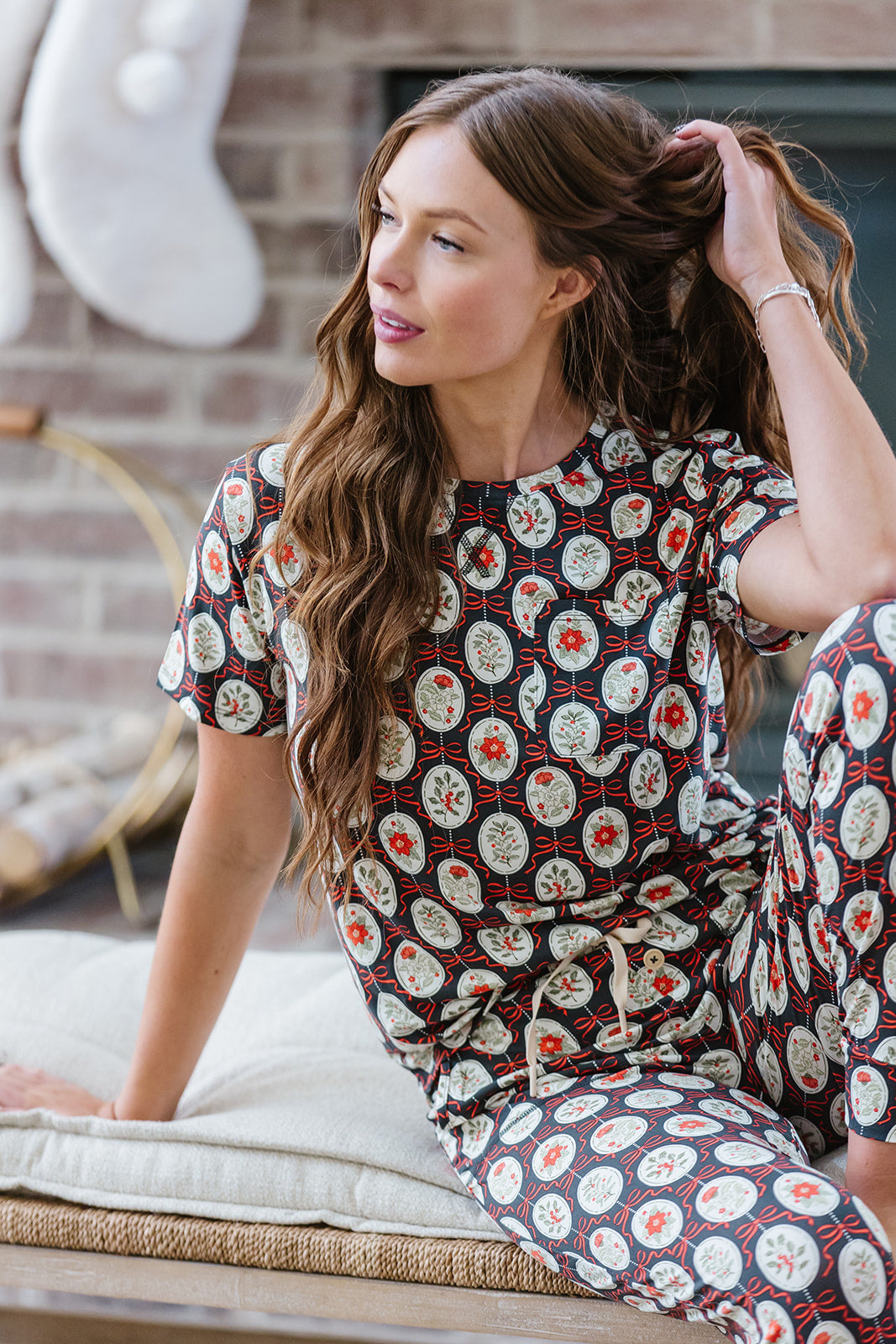 JAM PANTS SET  | Winter Bouquet Medallion