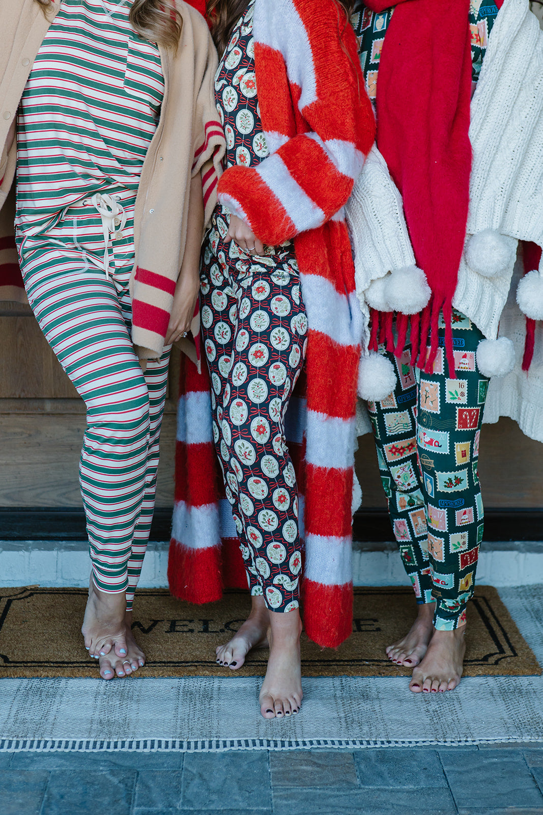 JAM PANTS SET  | Classic Christmas Stripe