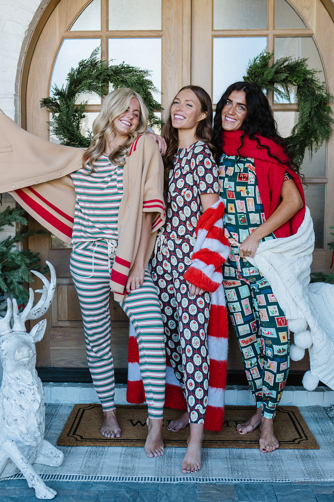 JAM PANTS SET  | Classic Christmas Stripe