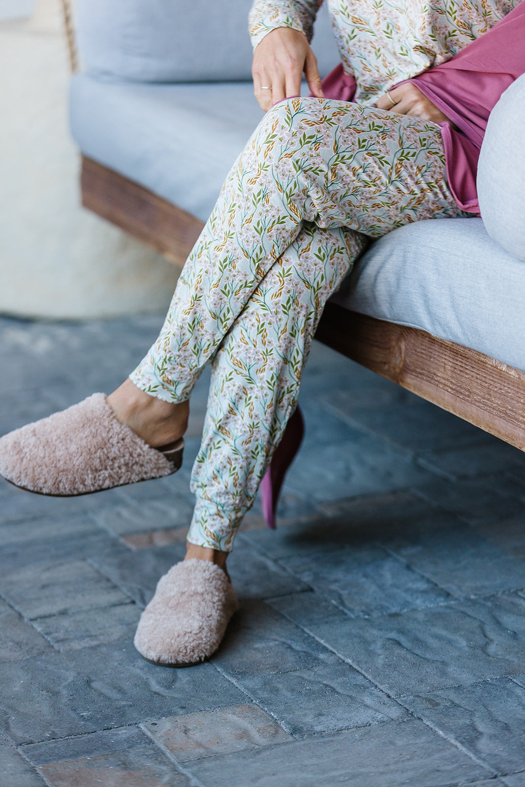 Jam PANTS SET LONG SLEEVE | Wispy Blue Floral