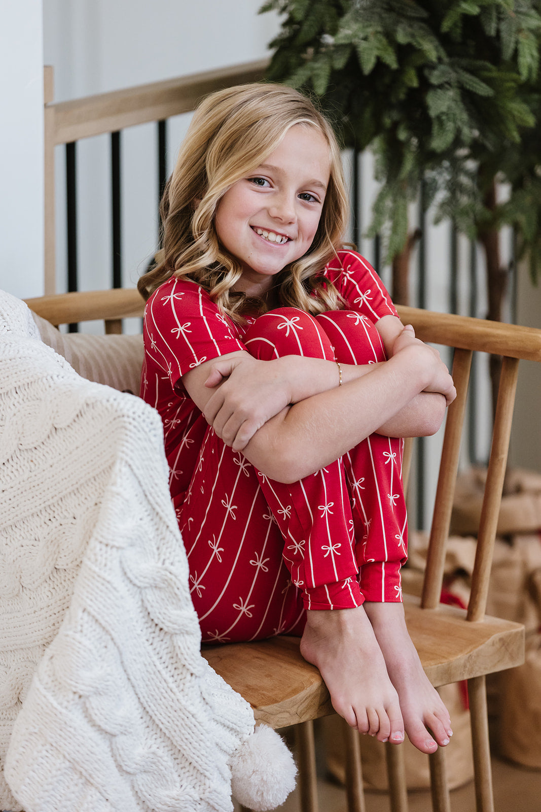 LITTLE LATES MODAL LOUNGE SET| True Red Ribbons and Bows