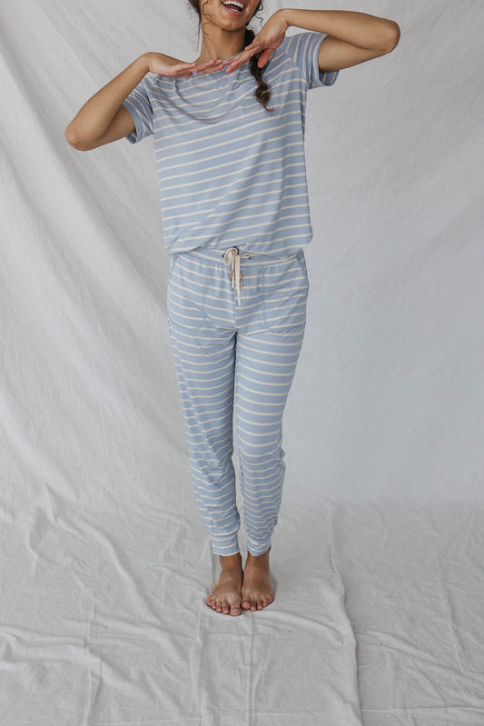 JAM PANTS SET  | Sky Blue Stripes