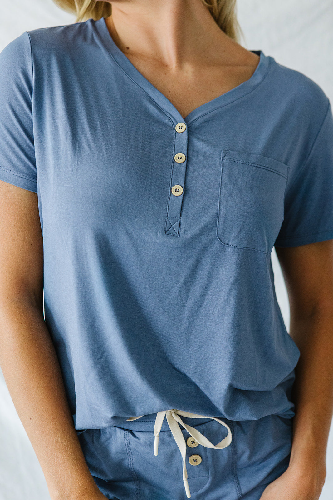 JAM SHORTS  HENLEY SET | Blue Horizon