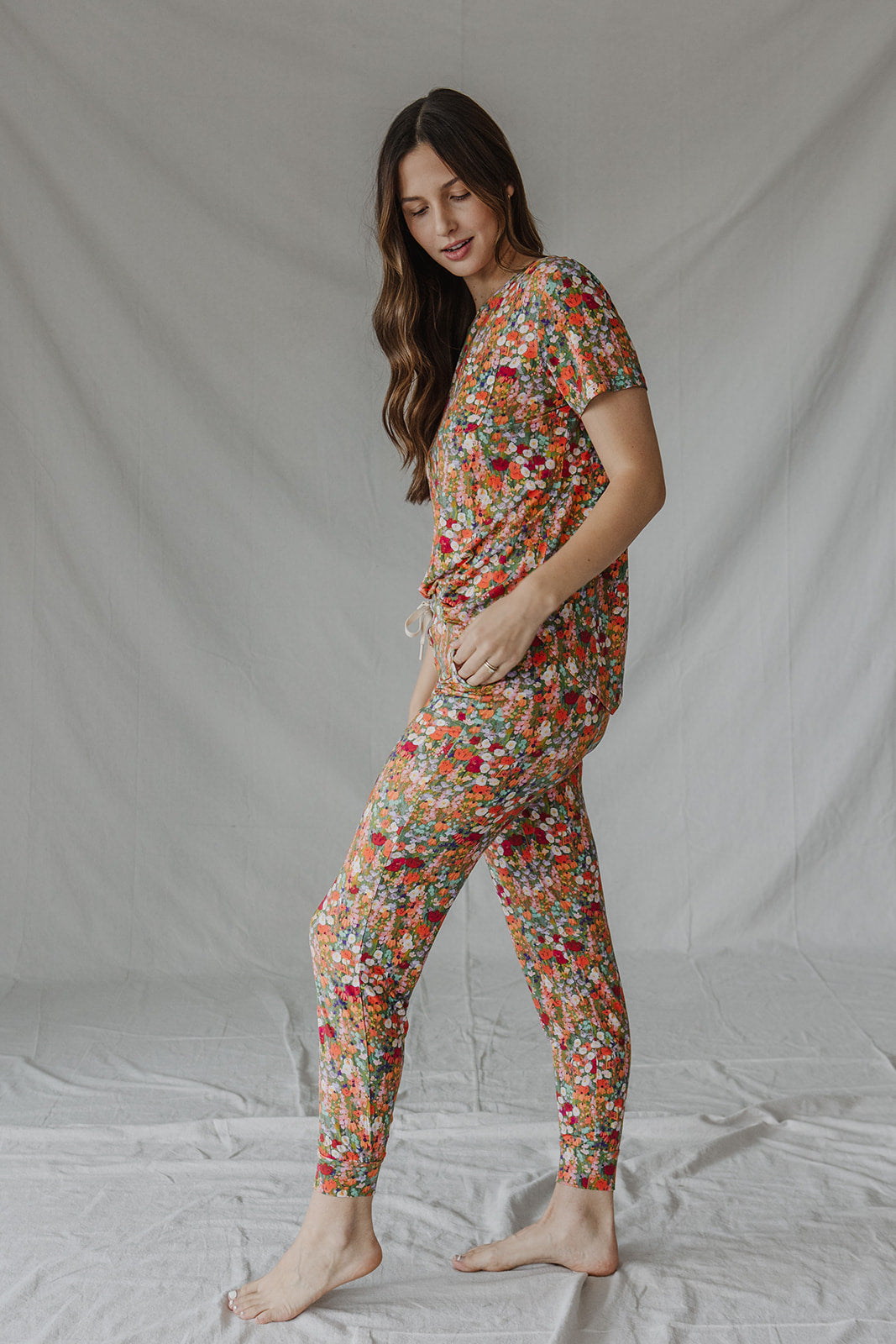 JAM PANTS SET  |Ditsy Water Color Floral