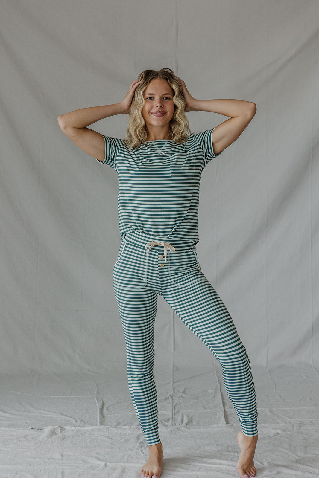 NINI  - Stripe Jam Pant Set main image 0