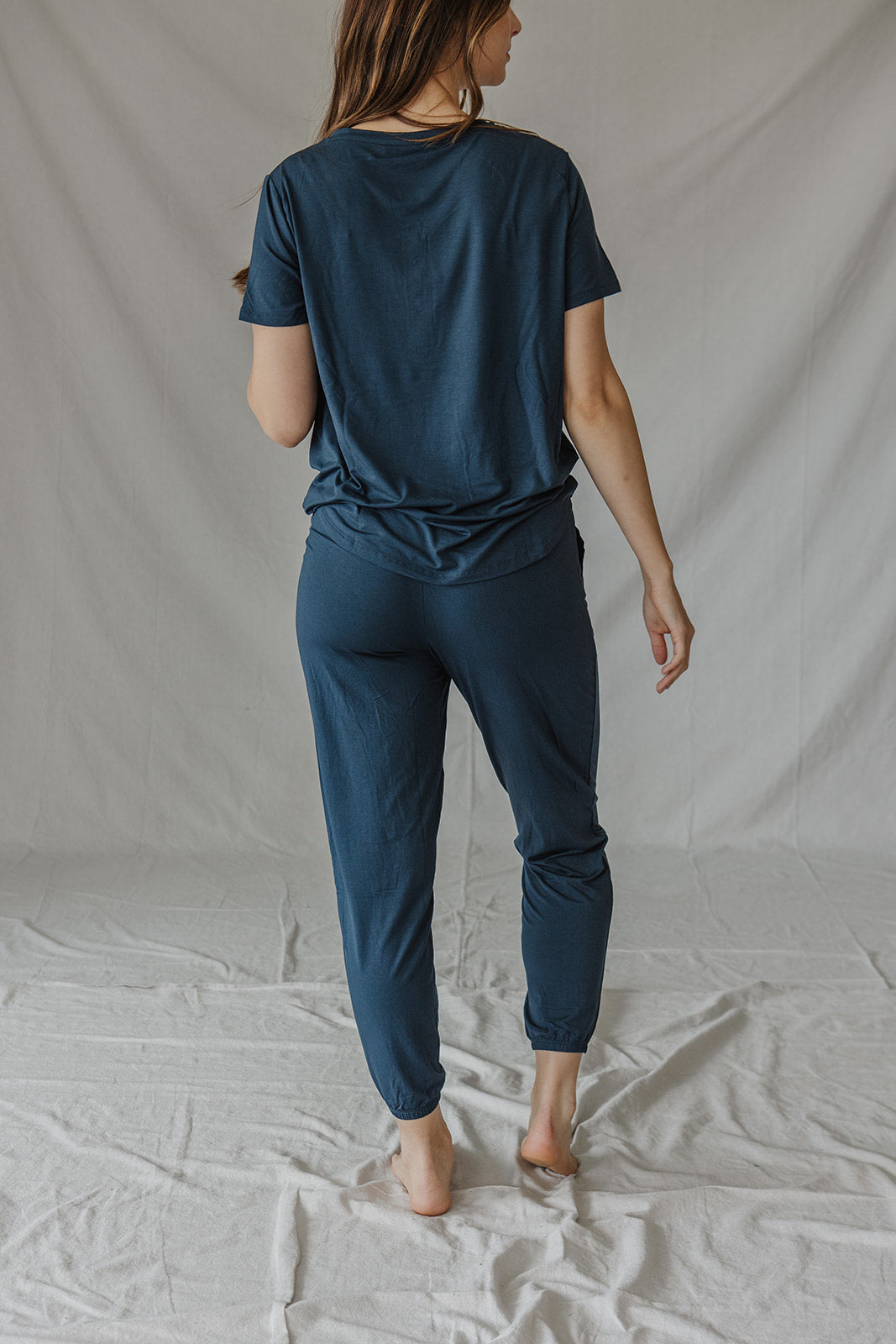 HENLEY PANTS SET SHORT SLEEVE | Blueberry