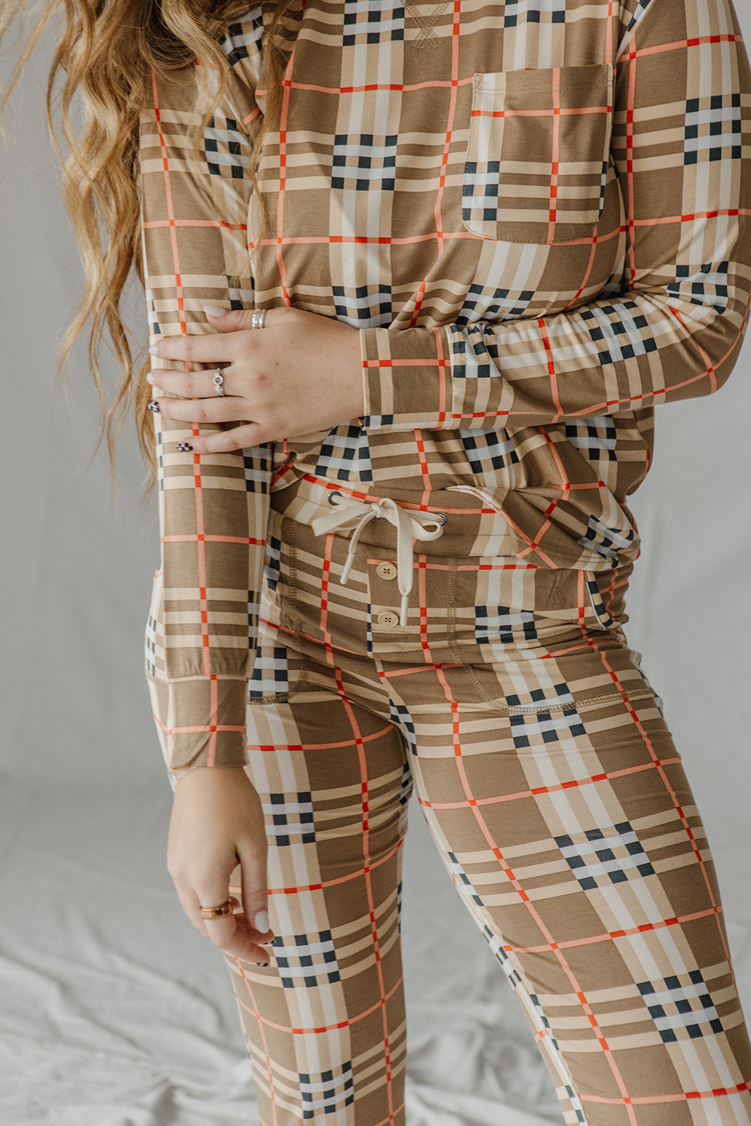 JAM PANTS SET | Designer Plaid Long Sleeve