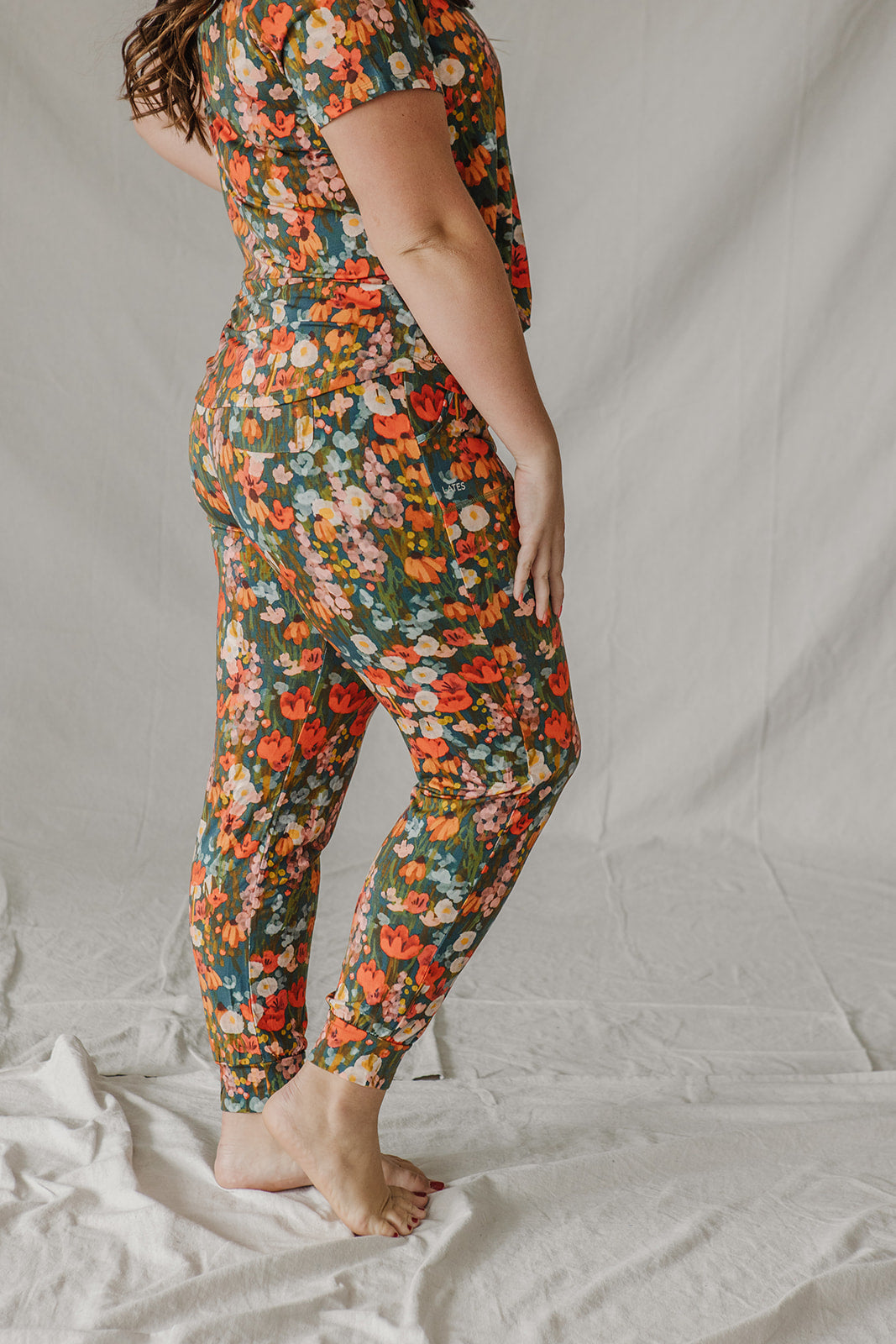 JAM PANTS SET  |Green Water Color Floral