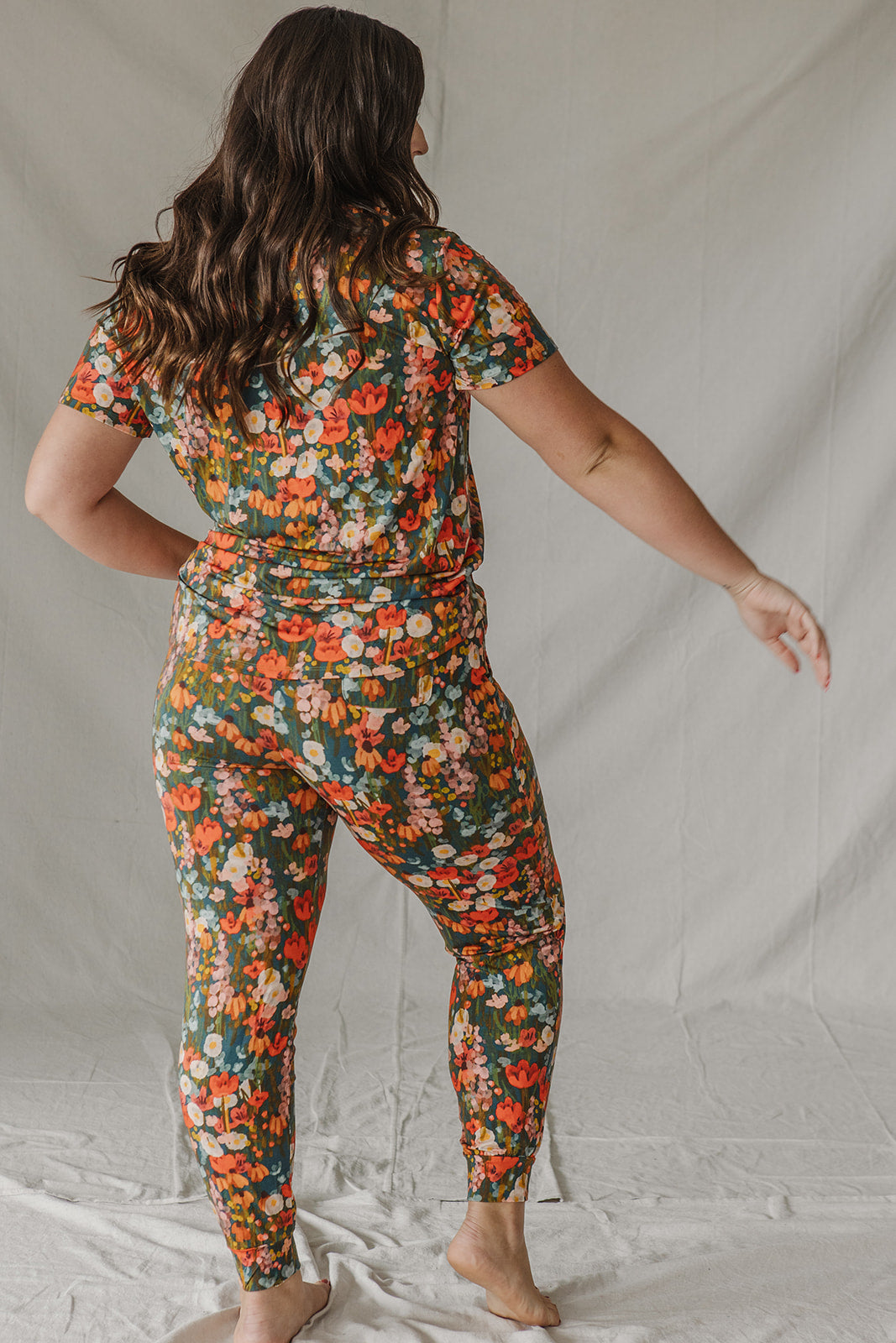 JAM PANTS SET  |Green Water Color Floral