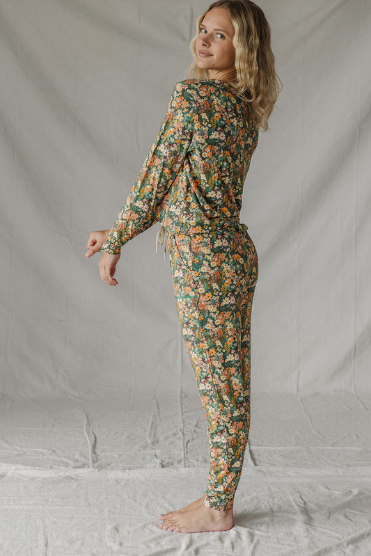 JAM PANTS SET |Blooms Floral Long Sleeve