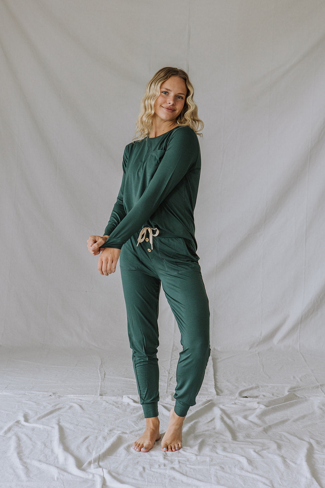 JAM PANTS SET  | Darkest Spruce Long Sleeve