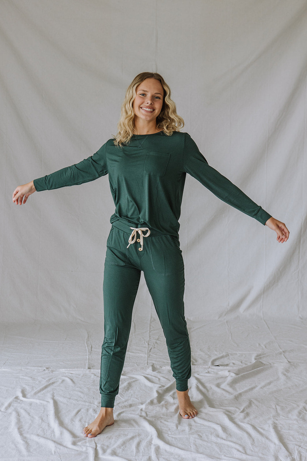 JAM PANTS SET  | Darkest Spruce Long Sleeve