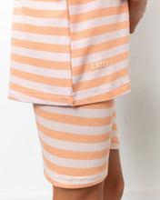 LITTLE LATES Ribbed Shorts Set | Pink/Orange