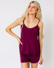 LATER LATES CAMI SET | Cranberry