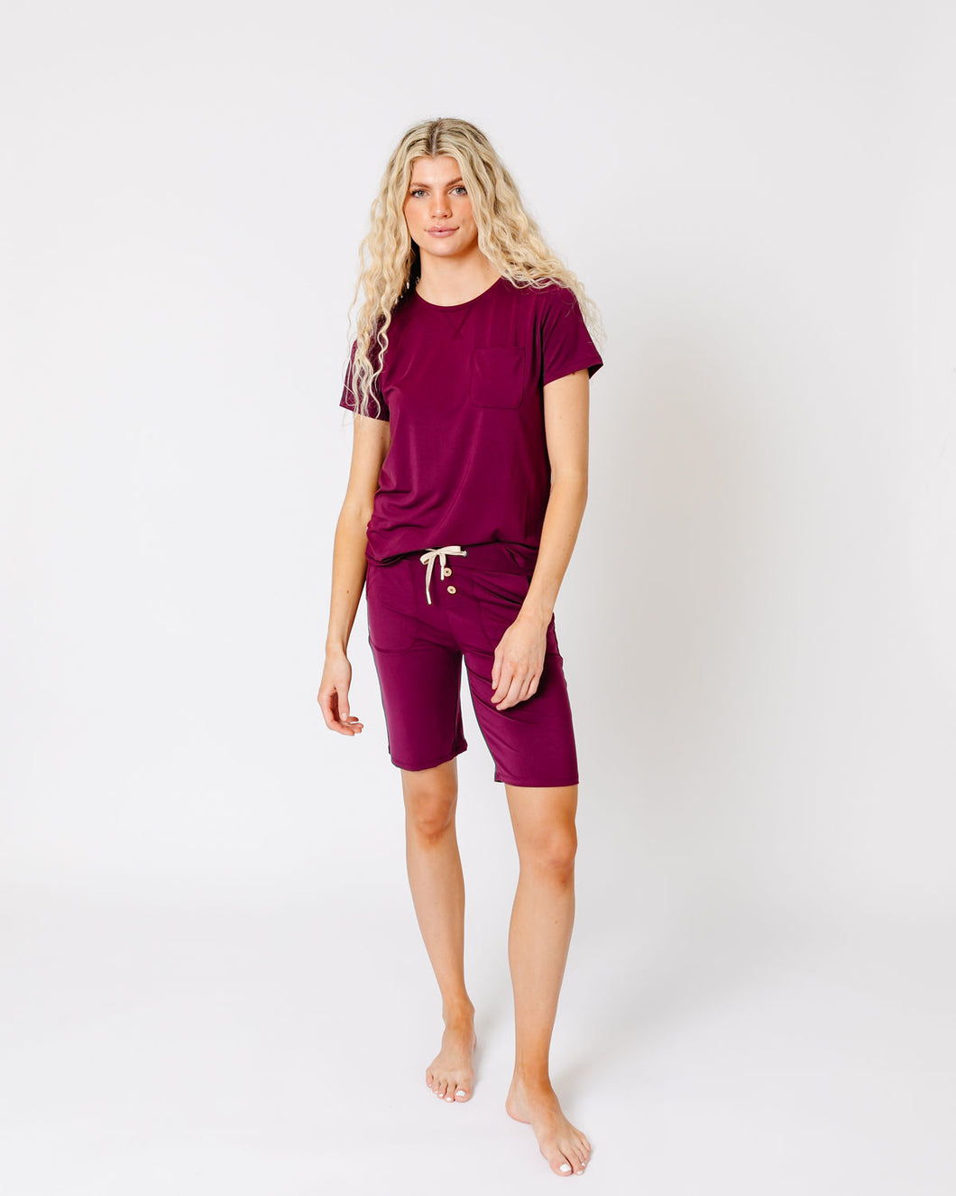 JAM SHORTS SET | Cranberry