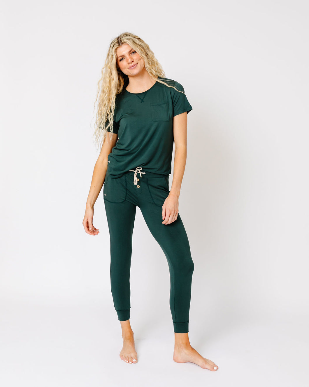 JAM PANTS SET | Darkest Spruce Short Sleeve