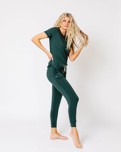 JAM PANTS SET | Darkest Spruce Short Sleeve