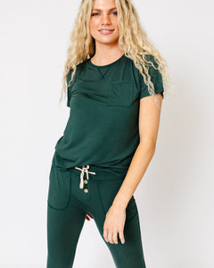 JAM PANTS SET | Darkest Spruce Short Sleeve