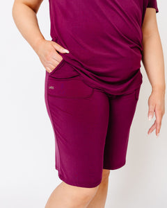 JAM SHORTS SET | Cranberry