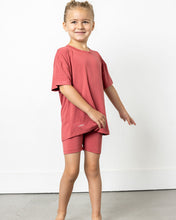 LITTLE LATES Shorts Set-Mauve