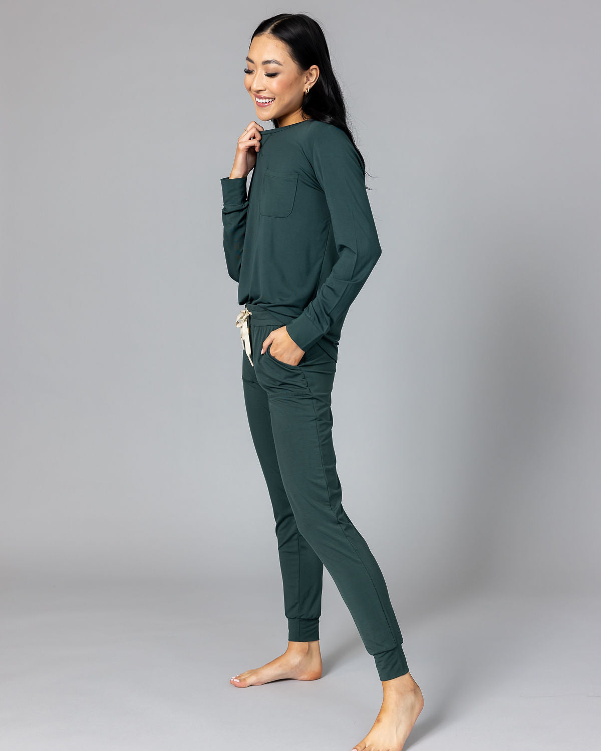 JAM PANTS SET  | Darkest Spruce Long Sleeve