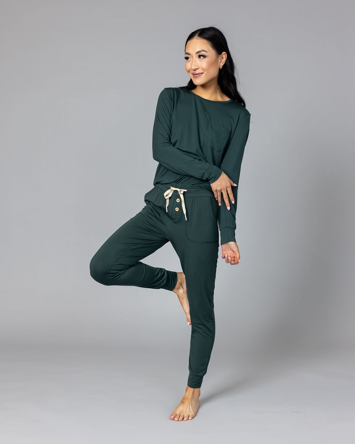 JAM PANTS SET  | Darkest Spruce Long Sleeve