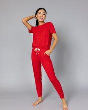 JAM PANTS SET | Goji Berry Short Sleeve